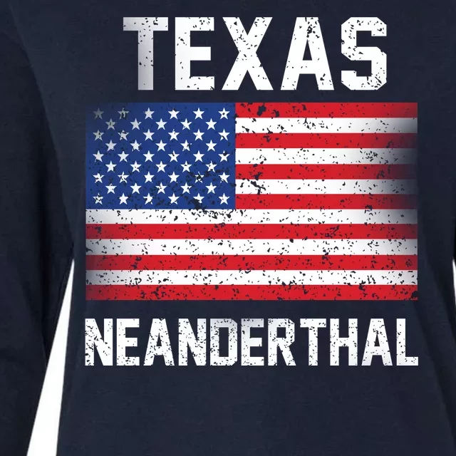 Texas Neanderthal Womens Cotton Relaxed Long Sleeve T-Shirt