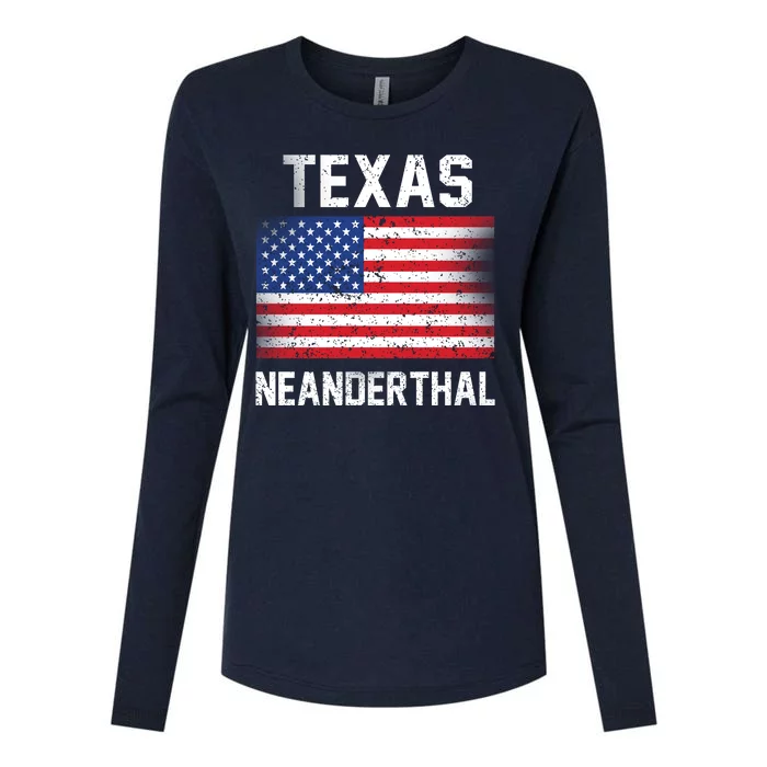 Texas Neanderthal Womens Cotton Relaxed Long Sleeve T-Shirt