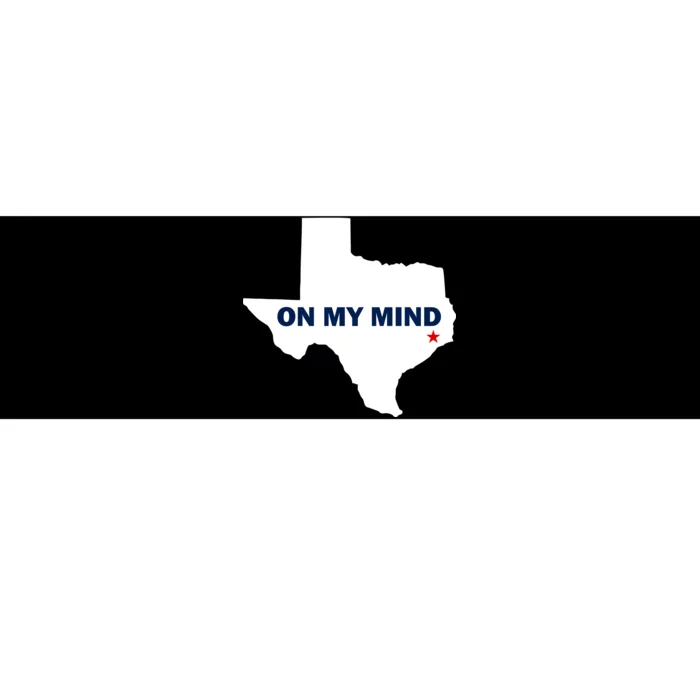 Texas On My Mind Hurricane Harvey Relief Bumper Sticker