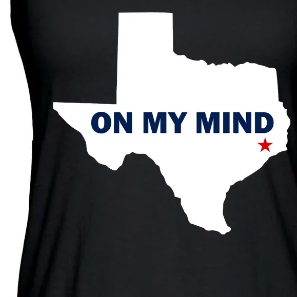 Texas On My Mind Hurricane Harvey Relief Ladies Essential Flowy Tank