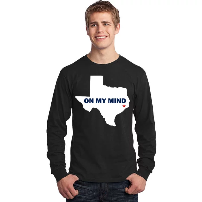 Texas On My Mind Hurricane Harvey Relief Tall Long Sleeve T-Shirt