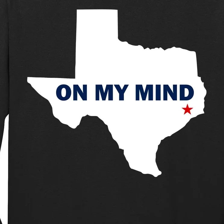 Texas On My Mind Hurricane Harvey Relief Tall Long Sleeve T-Shirt