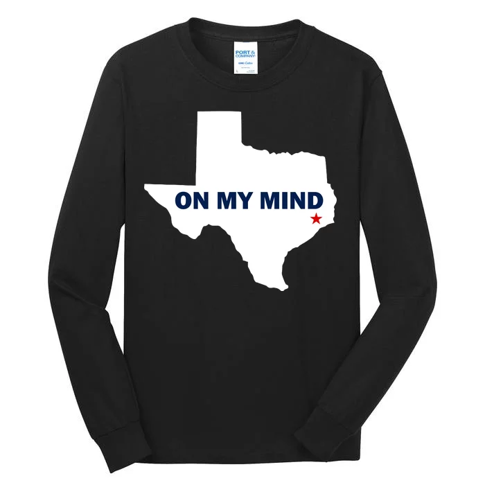 Texas On My Mind Hurricane Harvey Relief Tall Long Sleeve T-Shirt