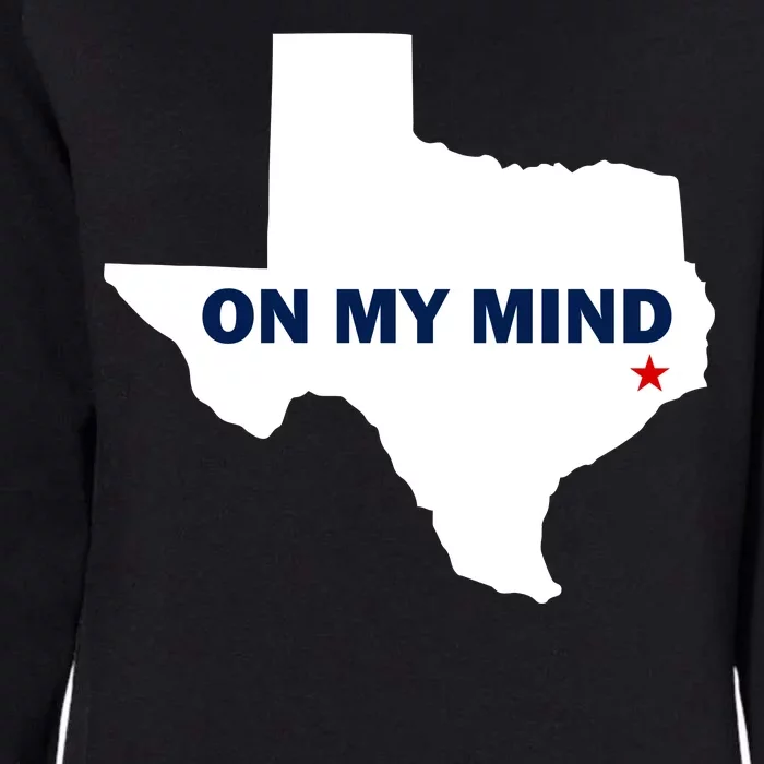 Texas On My Mind Hurricane Harvey Relief Womens California Wash Sweatshirt