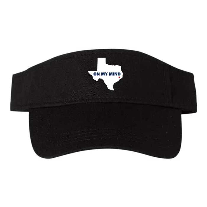 Texas On My Mind Hurricane Harvey Relief Valucap Bio-Washed Visor