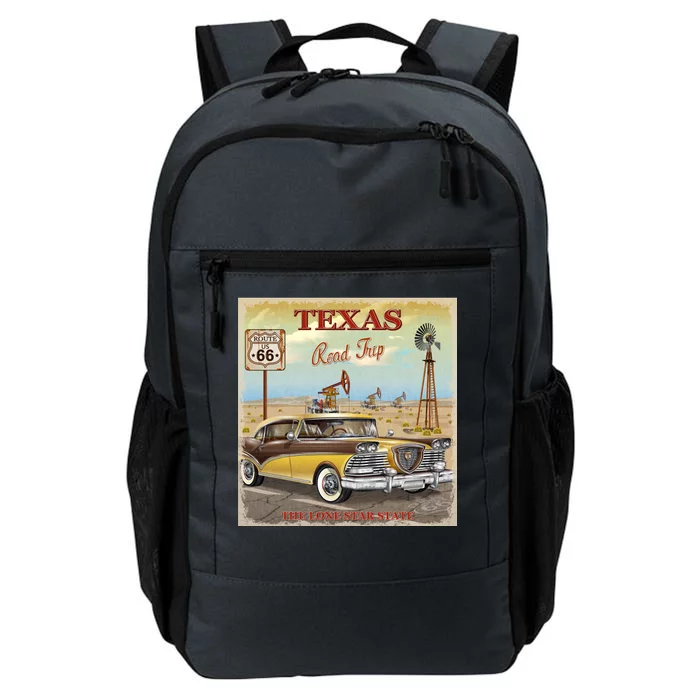 Texas Road Trip Route 66 Classic Car Daily Commute Backpack