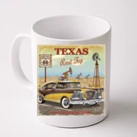 Traveling by classic car, vintage travel poster Coffee Mug by Long