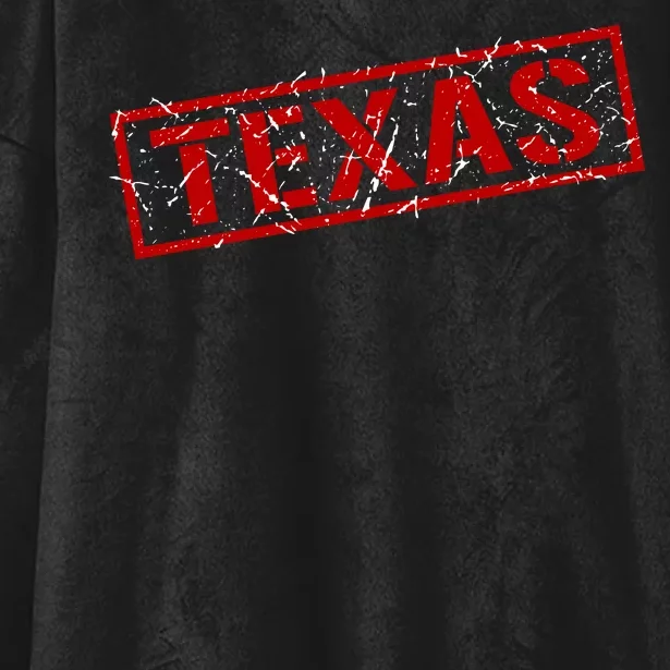 Texas Stamp of Approval Distressed Hooded Wearable Blanket