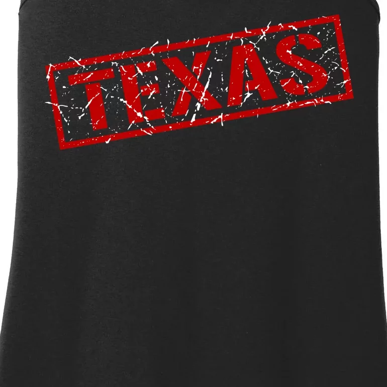 Texas Stamp of Approval Distressed Ladies Essential Tank