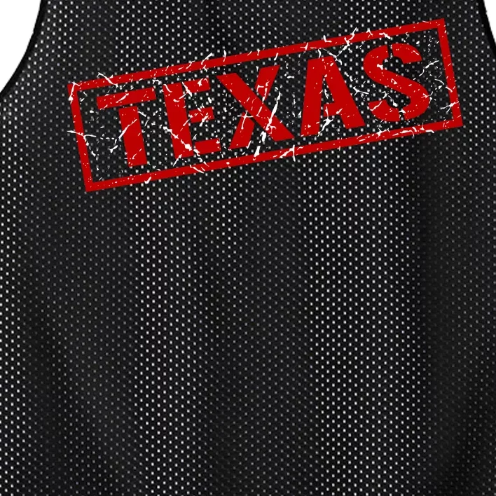 Texas Stamp of Approval Distressed Mesh Reversible Basketball Jersey Tank