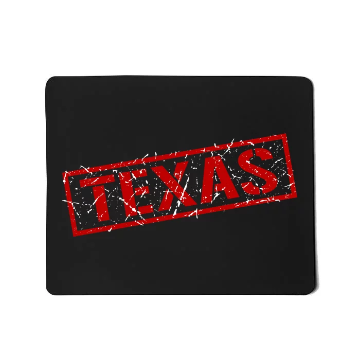 Texas Stamp of Approval Distressed Mousepad