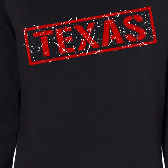 Texas Stamp of Approval Distressed Womens California Wash Sweatshirt