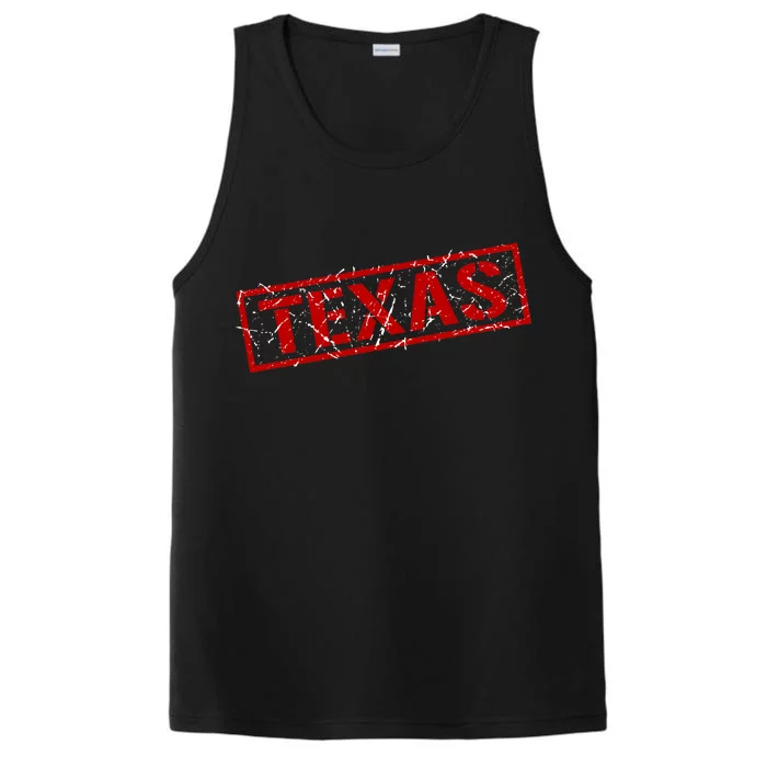 Texas Stamp of Approval Distressed Performance Tank