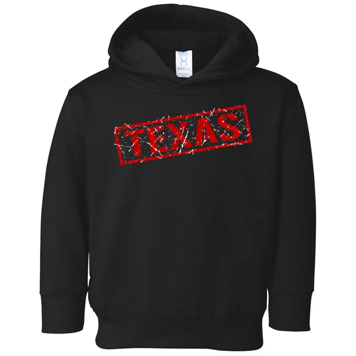 Texas Stamp of Approval Distressed Toddler Hoodie