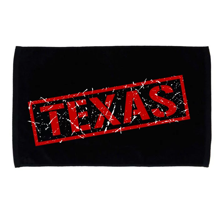 Texas Stamp of Approval Distressed Microfiber Hand Towel