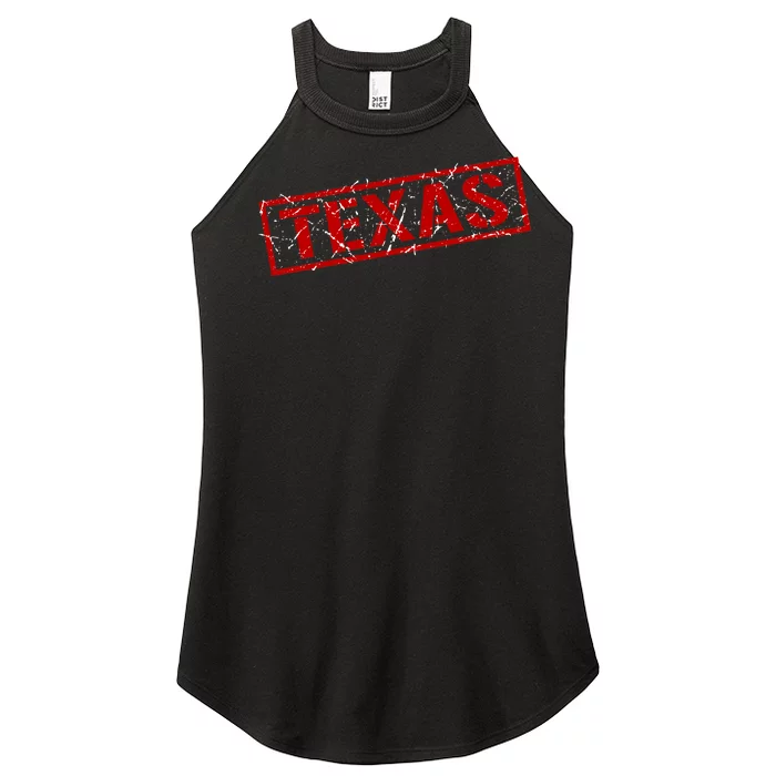 Texas Stamp of Approval Distressed Women’s Perfect Tri Rocker Tank