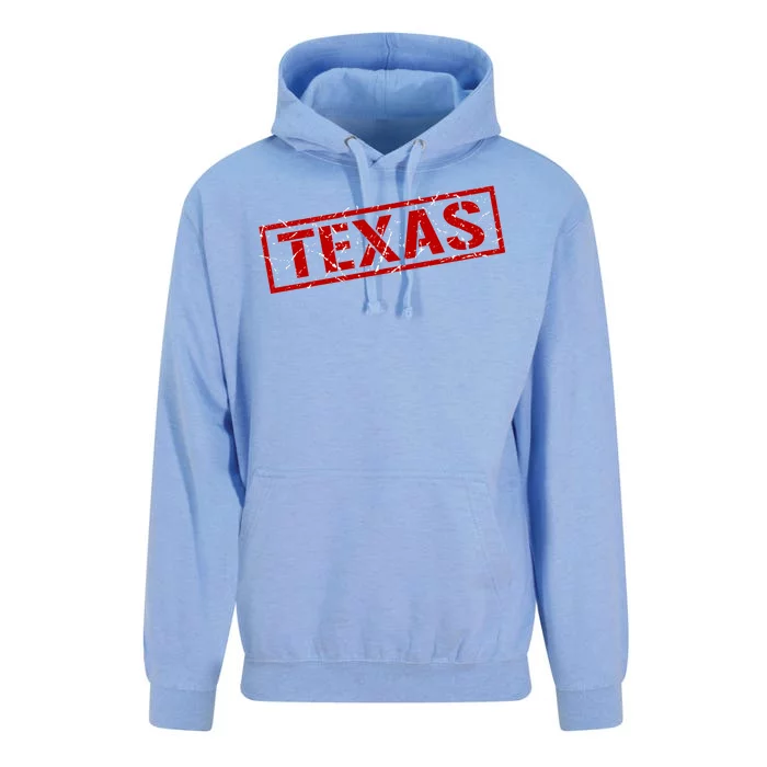 Texas Stamp of Approval Distressed Unisex Surf Hoodie