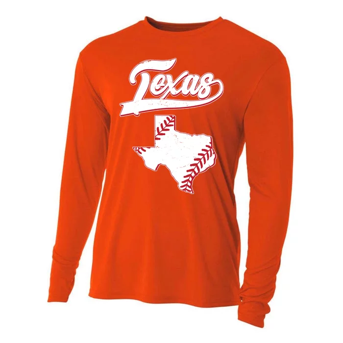 Texas State Baseball Fan Cooling Performance Long Sleeve Crew