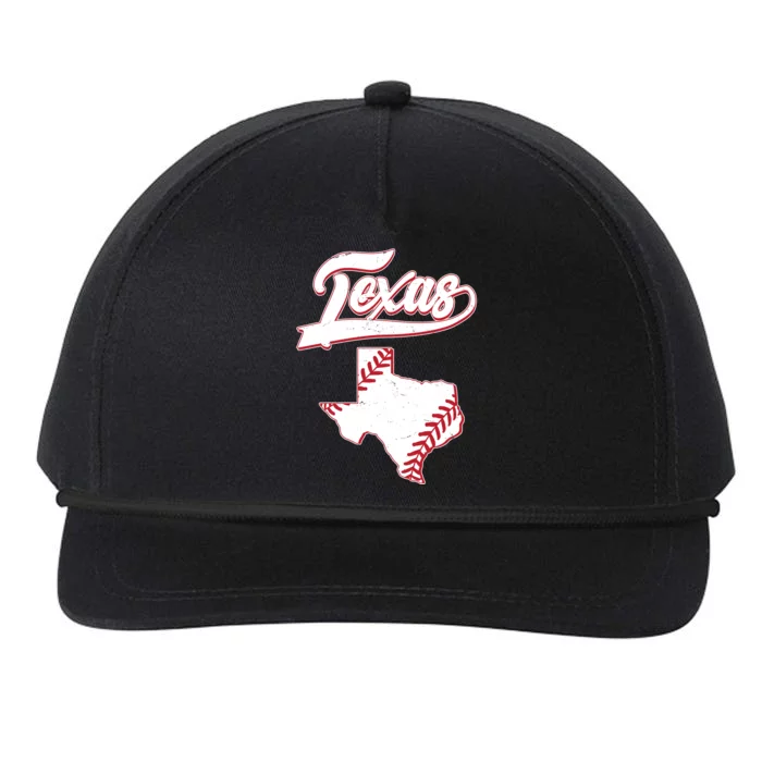 Texas State Baseball Fan Snapback Five-Panel Rope Hat