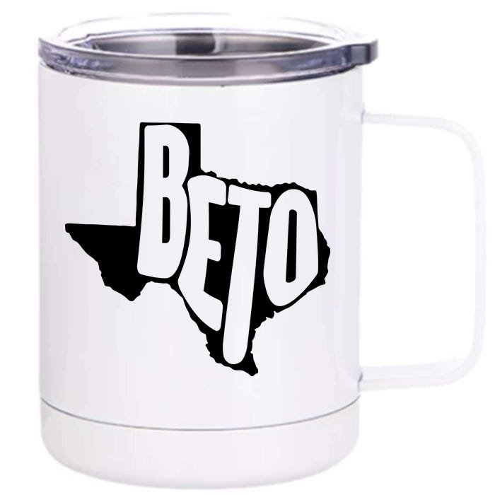 Texas State Beto For Senate Front & Back 12oz Stainless Steel Tumbler Cup