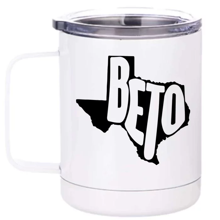 Texas State Beto For Senate Front & Back 12oz Stainless Steel Tumbler Cup