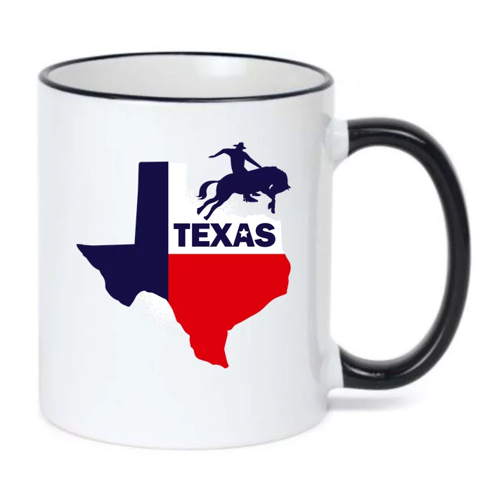 Texas State Cowboy Black Color Changing Mug