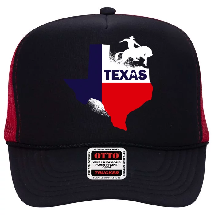 Texas State Cowboy High Crown Mesh Trucker Hat