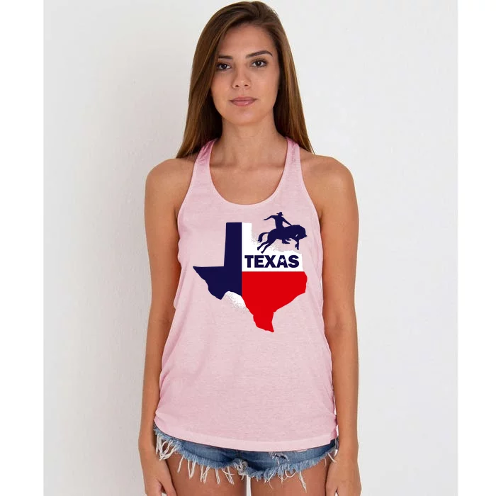 Texas State Cowboy Women's Knotted Racerback Tank