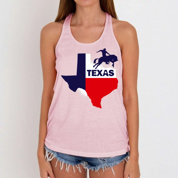 Texas State Cowboy Women's Knotted Racerback Tank