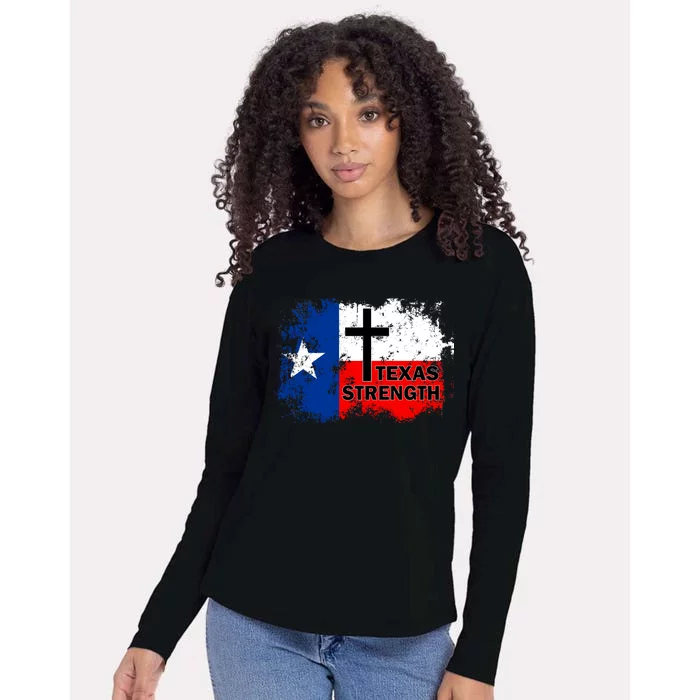 Texas Strength Shooting Womens Cotton Relaxed Long Sleeve T-Shirt