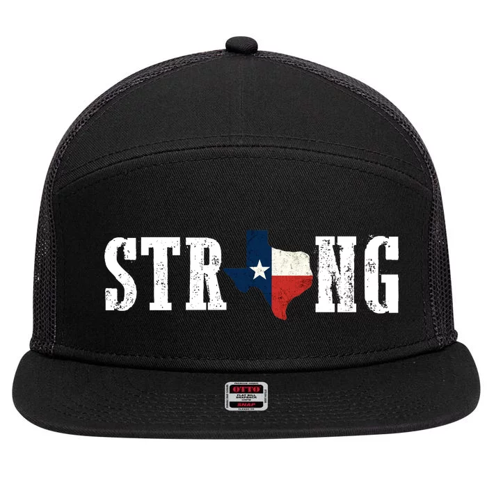 Texas Strong 7 Panel Mesh Trucker Snapback Hat