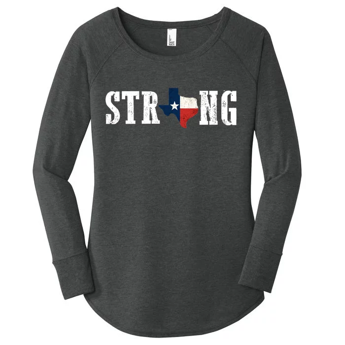 Texas Strong Women's Perfect Tri Tunic Long Sleeve Shirt