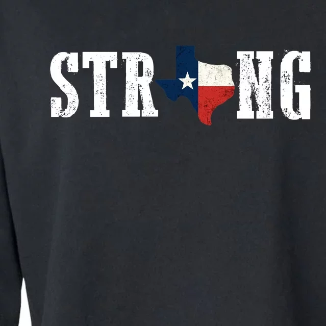 Texas Strong Cropped Pullover Crew