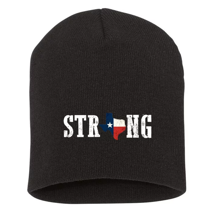 Texas Strong Short Acrylic Beanie