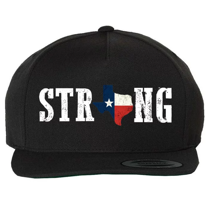 Texas Strong Wool Snapback Cap