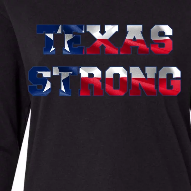 Texas Strong Flag Hurricane Harvey Aid Womens Cotton Relaxed Long Sleeve T-Shirt