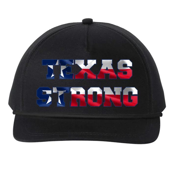 Texas Strong Flag Hurricane Harvey Aid Snapback Five-Panel Rope Hat