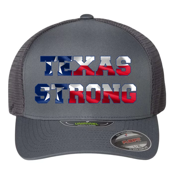 Texas Strong Flag Hurricane Harvey Aid Flexfit Unipanel Trucker Cap