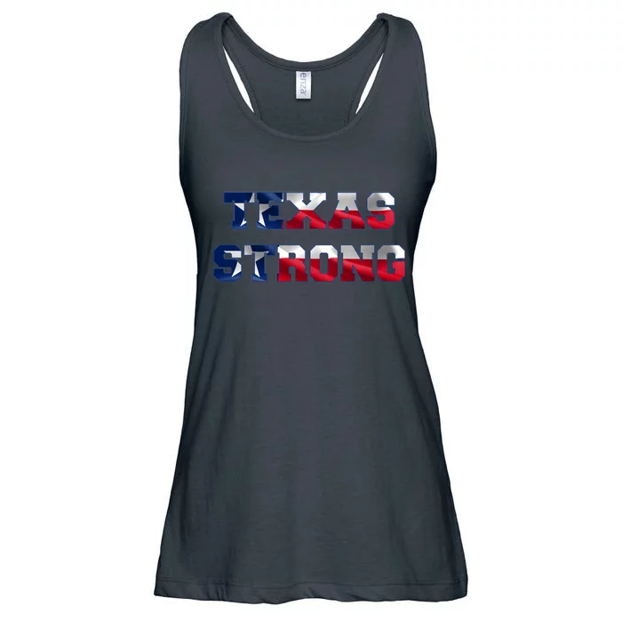 Texas Strong Flag Hurricane Harvey Aid Ladies Essential Flowy Tank