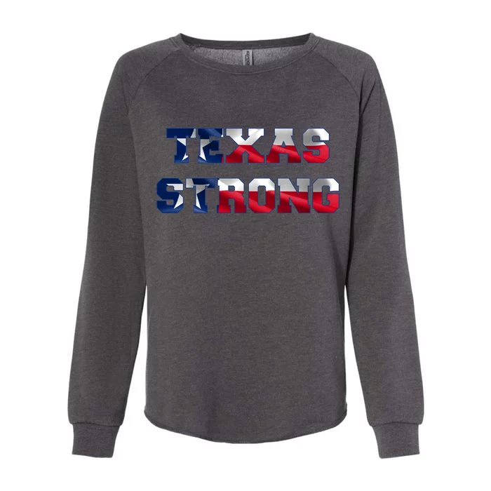 Texas Strong Flag Hurricane Harvey Aid Womens California Wash Sweatshirt