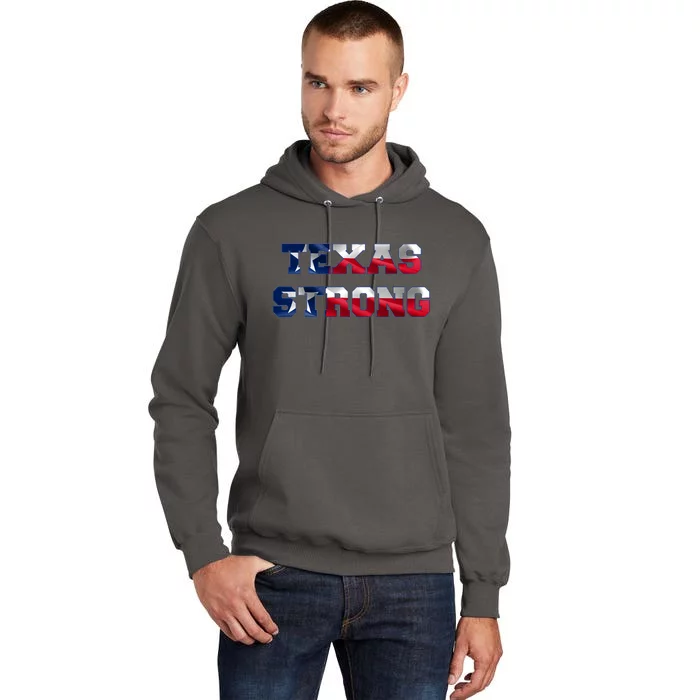 Texas Strong Flag Hurricane Harvey Aid Tall Hoodie