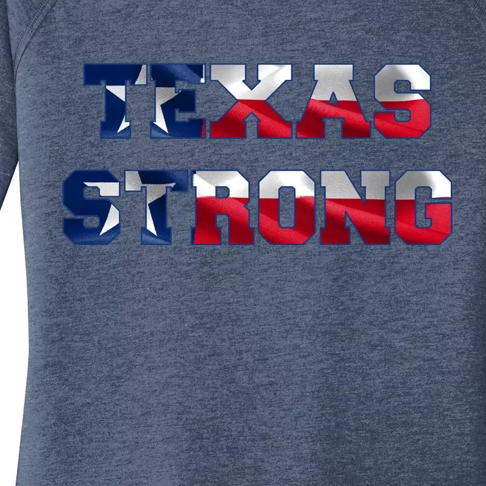 Texas Strong Flag Hurricane Harvey Aid Women's Perfect Tri Tunic Long Sleeve Shirt