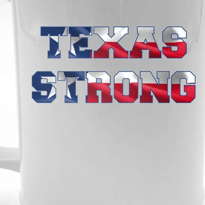 Texas Strong Flag Hurricane Harvey Aid Front & Back Beer Stein