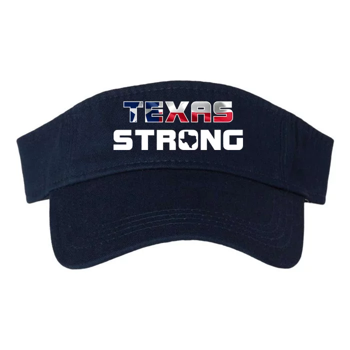 Texas Strong State Flag Logo Valucap Bio-Washed Visor