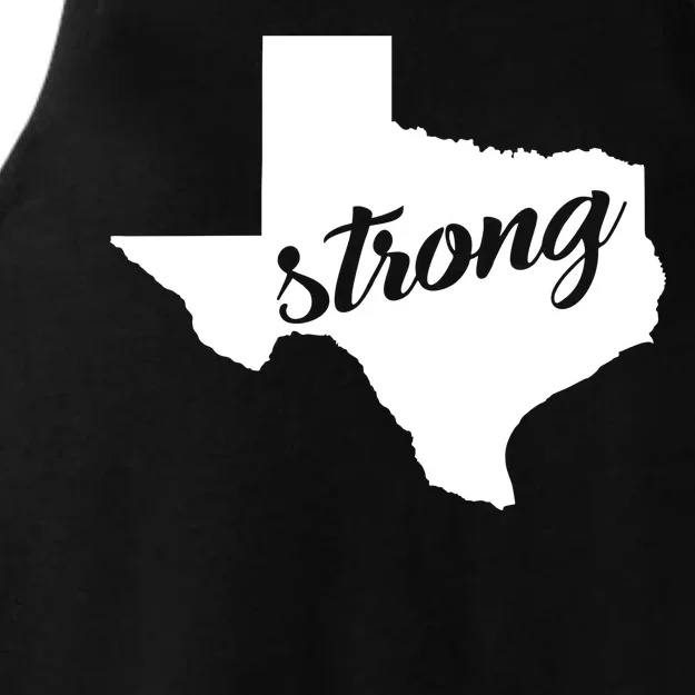 Texas Strong State Logo Ladies Tri-Blend Wicking Tank