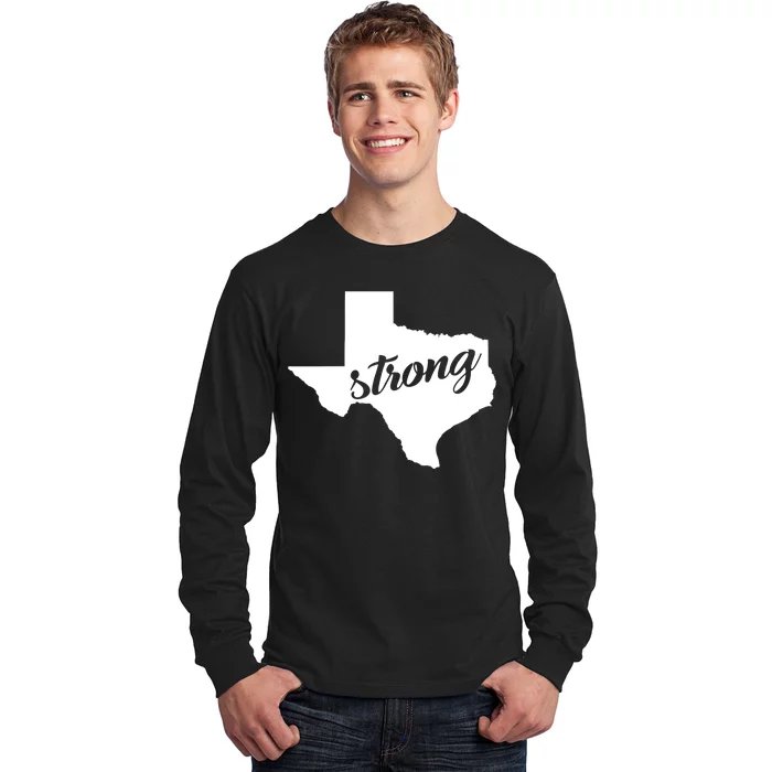 Texas Strong State Logo Long Sleeve Shirt