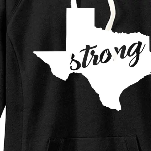 Texas Strong State Logo Women's Fleece Hoodie