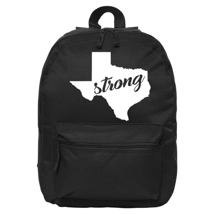 Texas Strong State Logo 16 in Basic Backpack