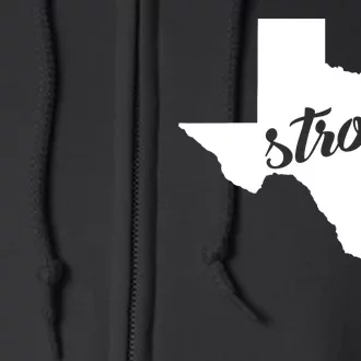 Texas Strong State Logo Full Zip Hoodie