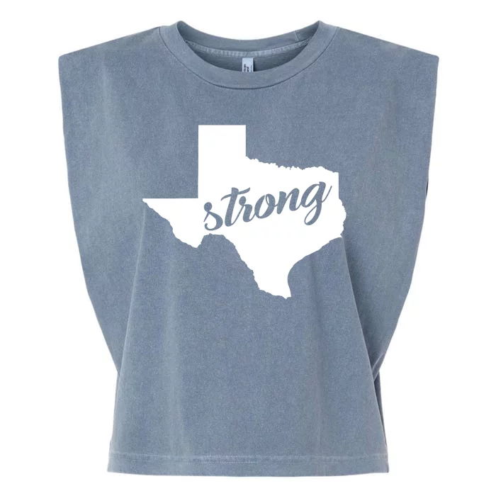 Texas Strong State Logo Garment-Dyed Women's Muscle Tee